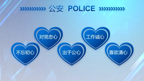 大气公安年终工作总结新年计划PPT