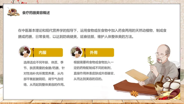 食疗美容与营养搭配药膳通用PPT模板