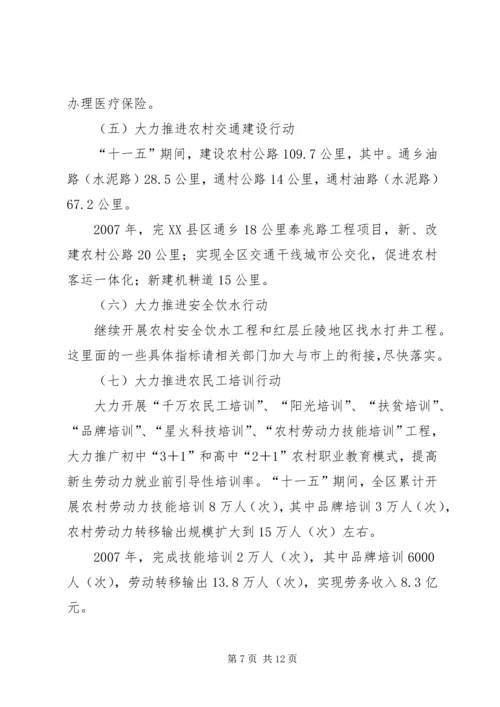 全区实施惠民行动动员大会上的致辞.docx