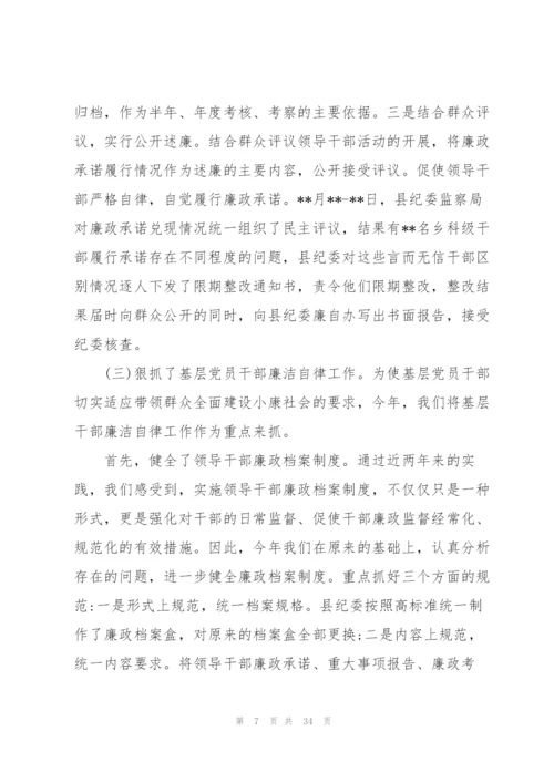 纪检干部个人工作总结.docx