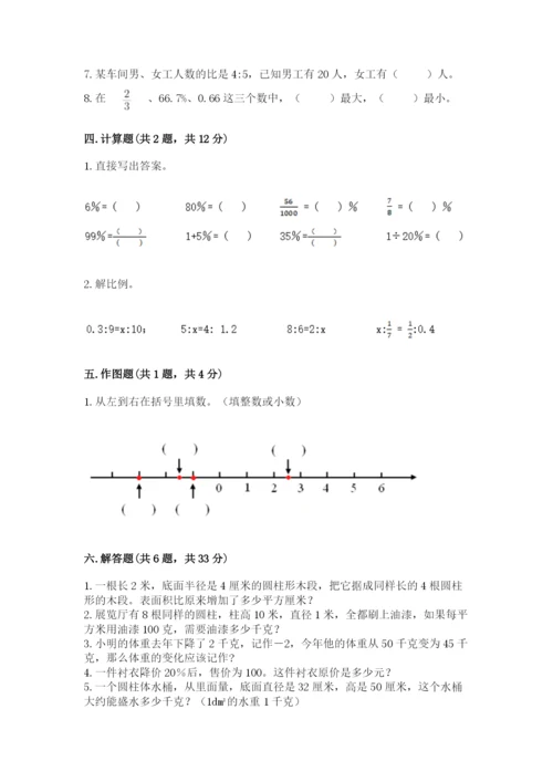 人教版六年级下册数学期末测试卷（完整版）word版.docx