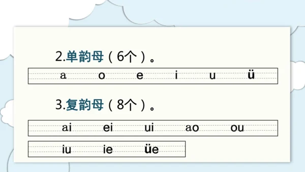 统编版语文一上第二、三单元 复习课件