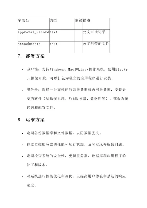 公文传输系统详细设计方案