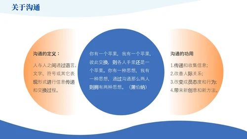蓝橙色简约风如何提升团队凝聚力员工培训PPT模版效率
