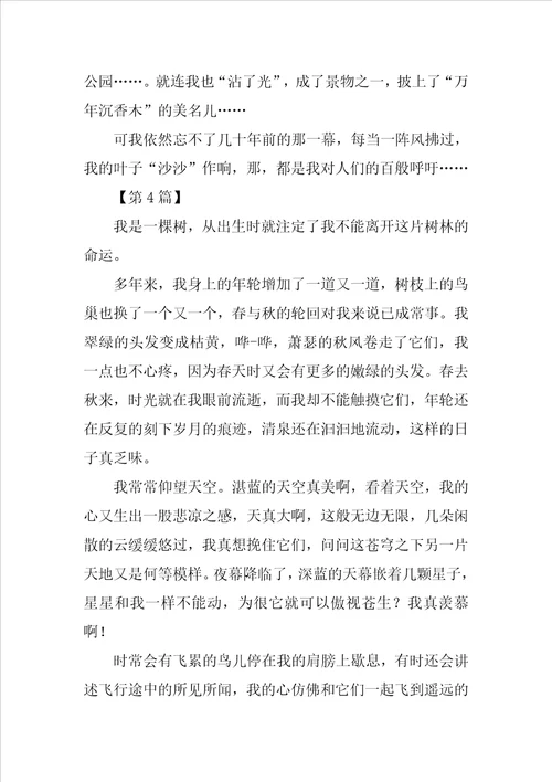 我是一棵树作文300字