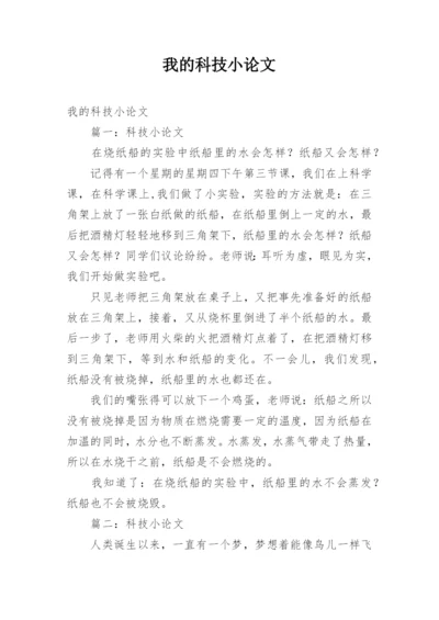 我的科技小论文.docx