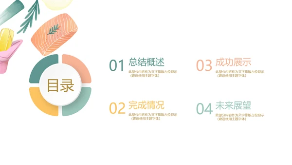 健康管理营养师年终工作总结动态PPT