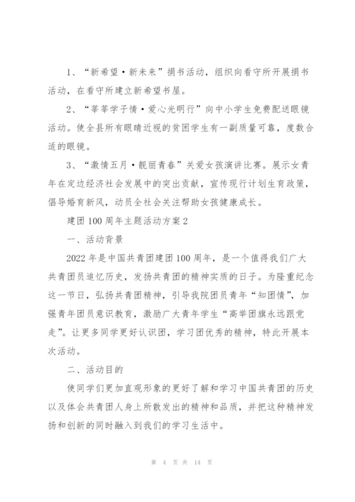 建团100周年主题活动方案2022.docx