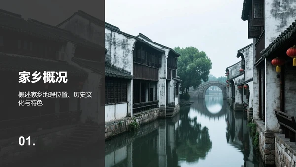 橙色摄影风家乡旅游纪实相册PPT模板