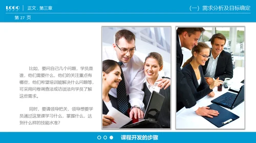 商业课程开发技能通用PPT模板