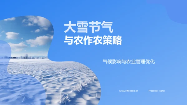 大雪节气与农作农策略