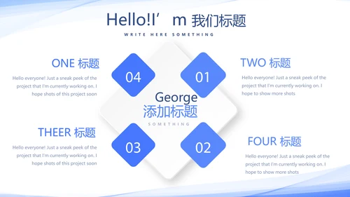 蓝色简约医学生实习报告动态PPT