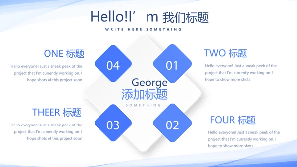 蓝色简约医学生实习报告动态PPT