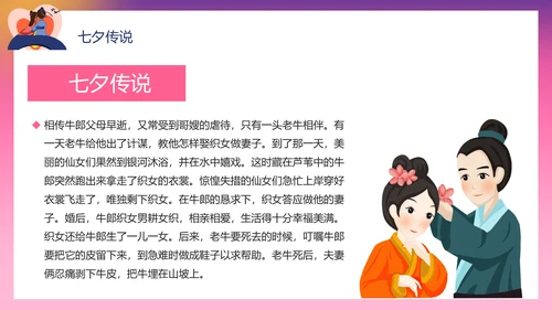 浪漫爱情粉色七夕PPT模板