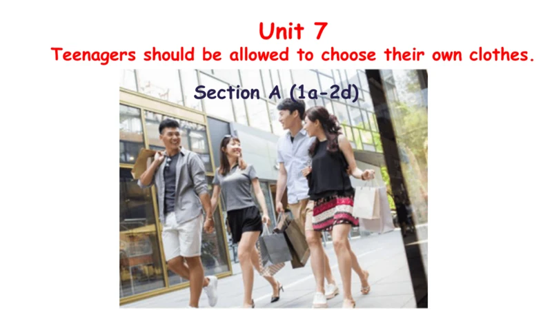 Unit 7 Section A 1a-2d听说教学课件（人教九年级Unit 7 Teenagers