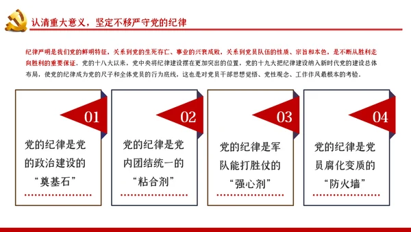 严守党的纪律加强党性修养党风廉政党课PPT
