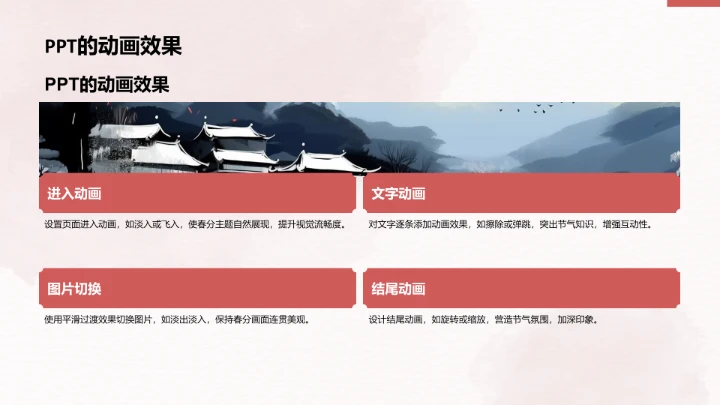 二十四节气春分PPT模板