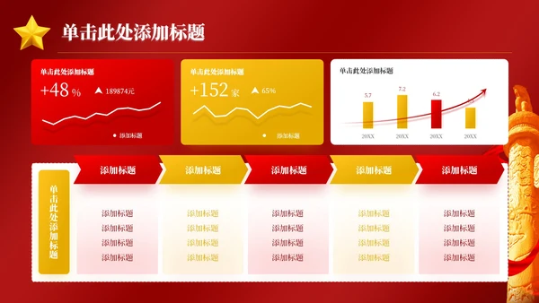 红色党政风一五计划与国家发展PPT模板