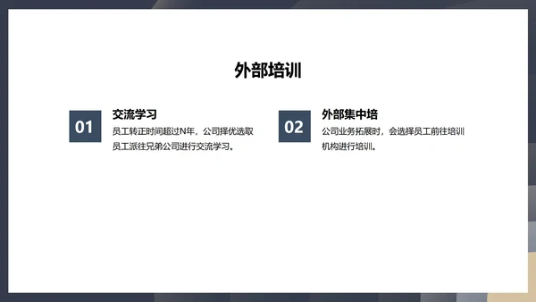 黑色商务风圆形几何企业职场培训PPT模板