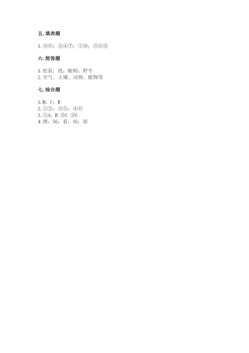 教科版科学二年级上册期末测试卷附答案（培优a卷）.docx