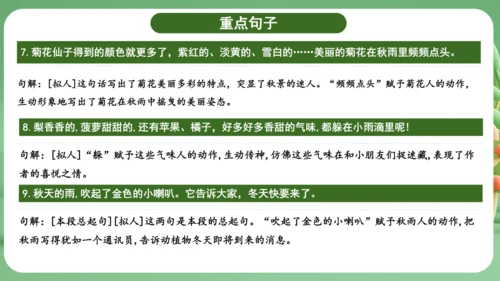统编版2024三年级语文上册第二单元复习   课件