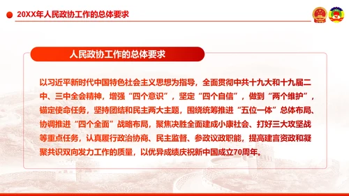 全国两会之政协工作报告学习解读PPT模板