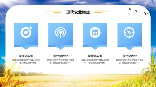 农业项目招商融资报告通用PPT模板