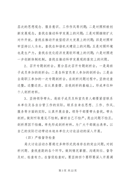 解放思想大讨论活动剖析方案.docx