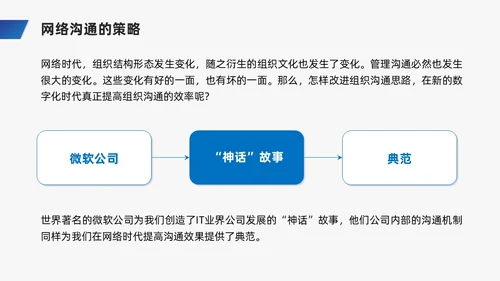蓝色商务风网络沟通技巧PPT课件