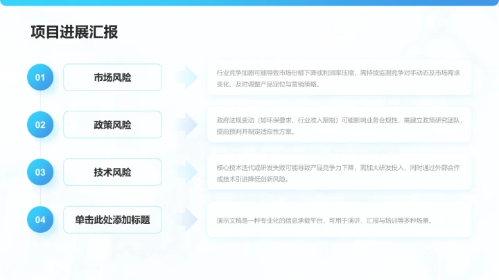 医疗行业工作总结PPT模板