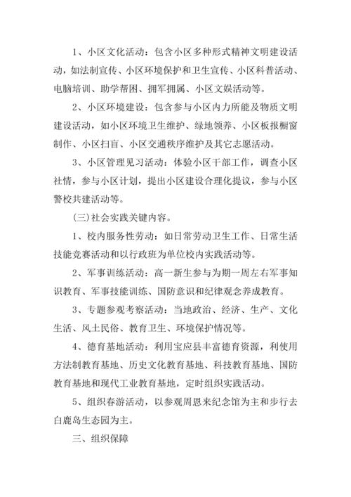 中学生综合实践活动专业方案精选.docx