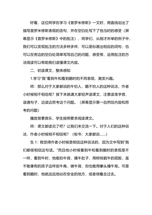 四年级语文上册第六单元备课整理.docx
