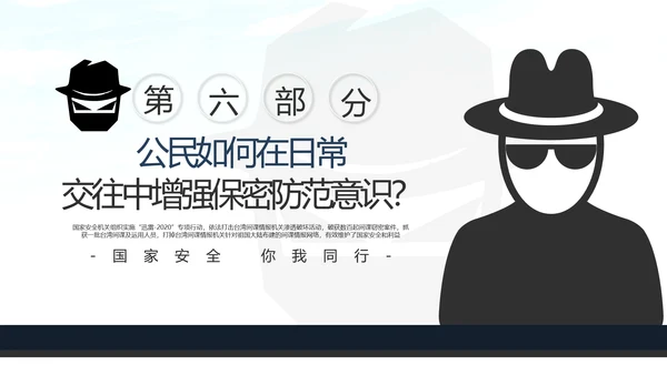 2020全民国家安全反间谍教育知识PPT