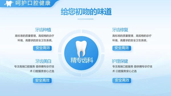 口腔健康守护计划牙科工作总结PPT