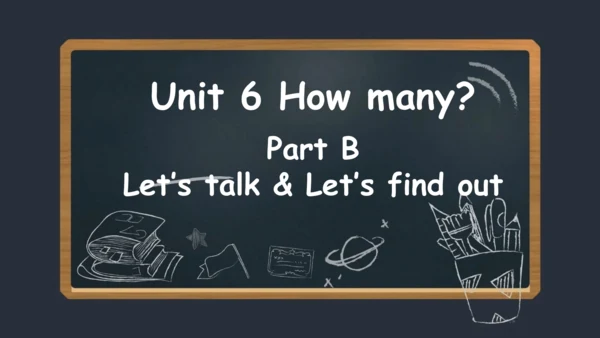 Unit 6 How many Part B Let’s talk 课件(共18张PPT)