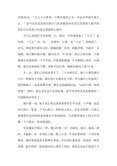 初中军训心得体会汇总七篇（三）.docx