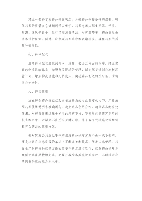 重大突发事件大规模调集应急药品保障方案.docx