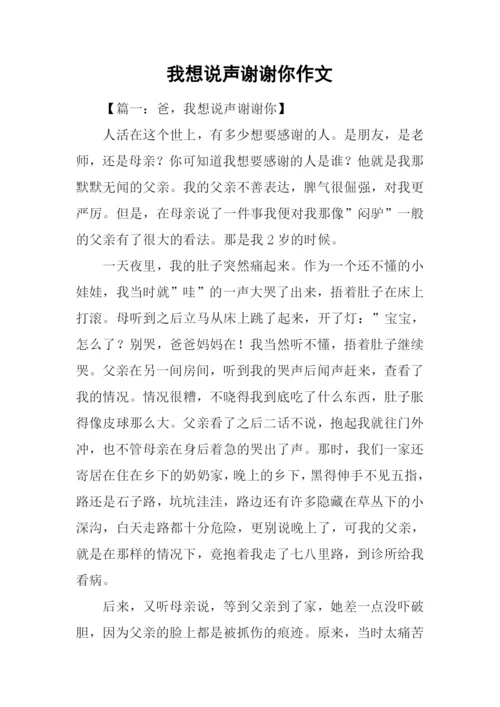 我想说声谢谢你作文-1.docx