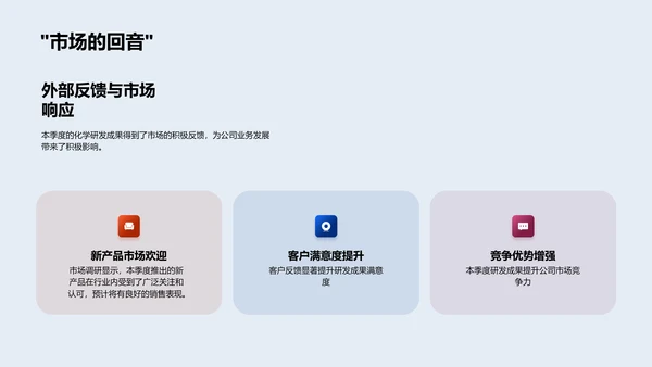 化学研发季度报告