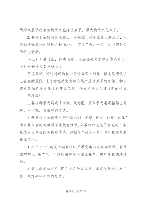 机关文化建设活动的实施方案.docx