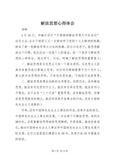 解放思想心得体会 (13).docx