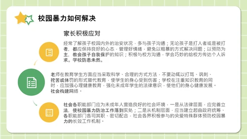 反对校园暴力构建阳光校园通用PPT模板