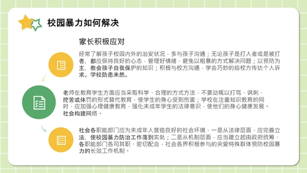 反对校园暴力构建阳光校园通用PPT模板