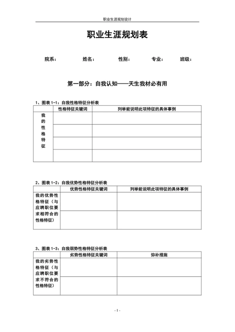 职业生涯规划