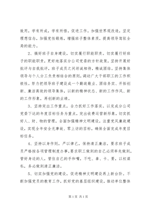 分公司党支部组织生活会总结报告.docx