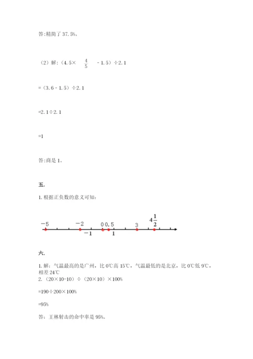 四川省【小升初】2023年小升初数学试卷精品（实用）.docx