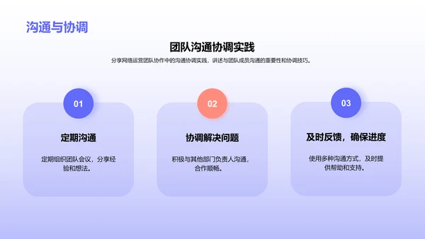 紫色创意网络运营经理岗位竞聘PPT模板