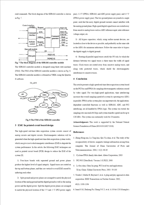 英文文献基于FPGA的高速实时数据采集系统的设计与实现