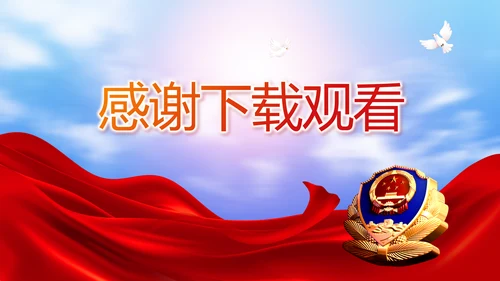 公安心向党护航新征程工作总结PPT