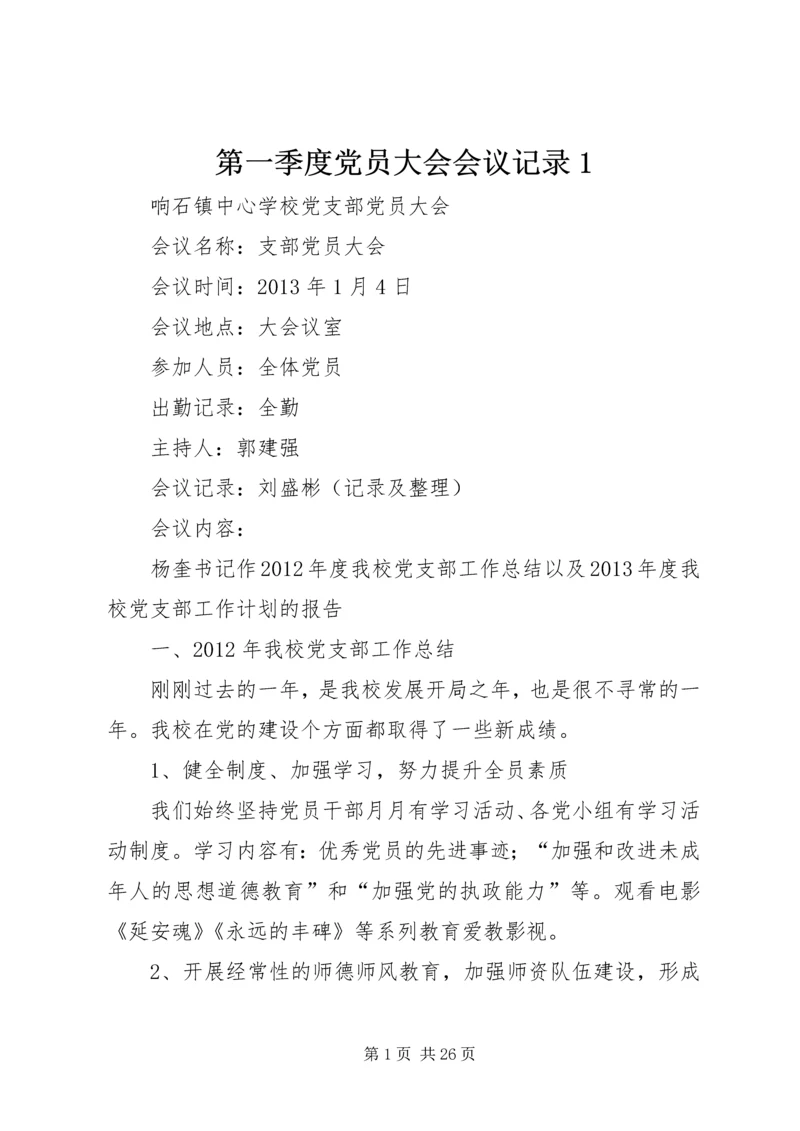 第一季度党员大会会议记录1 (5).docx